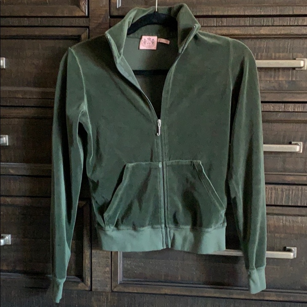 Juicy Couture Dark Green track/sweat jacket-MED